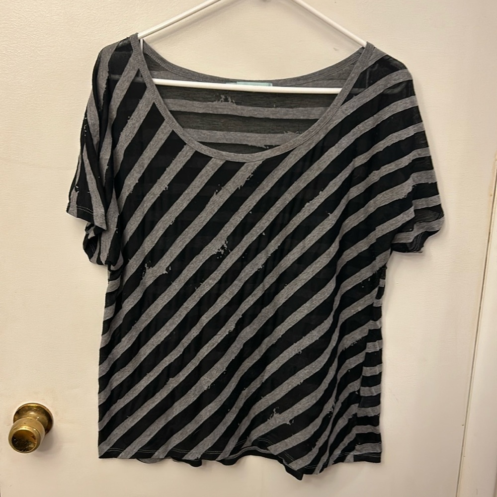 Maurice’s Women’s Top Black/Grey Size XL
